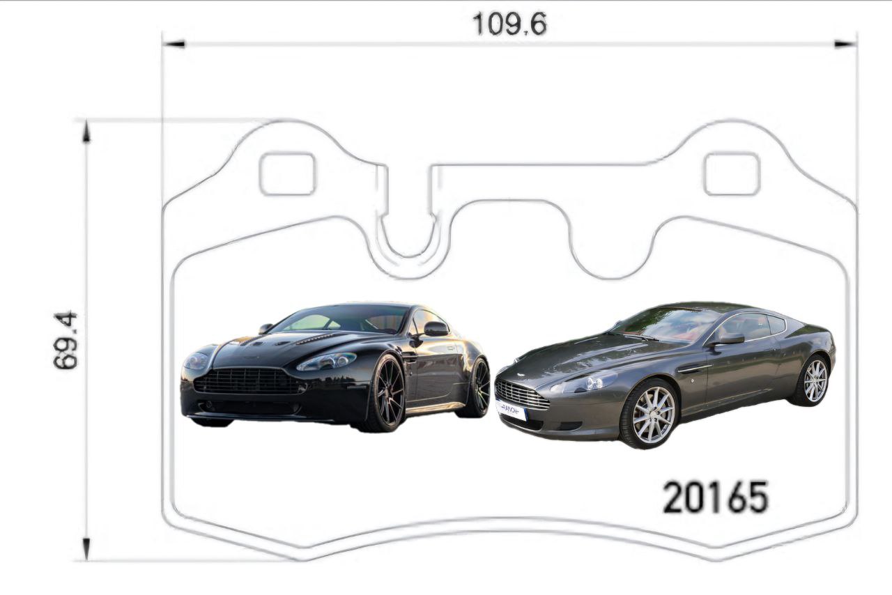 فحمات خلفيه استون مارتن DB9 - V8 VANTAGE