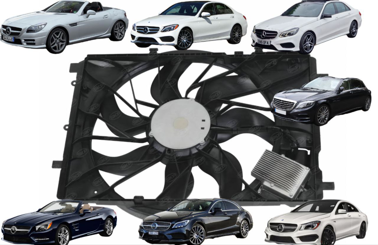 مروحة رديتر مرسيدس S-E-C-SLK-SL-CLS-CLA
